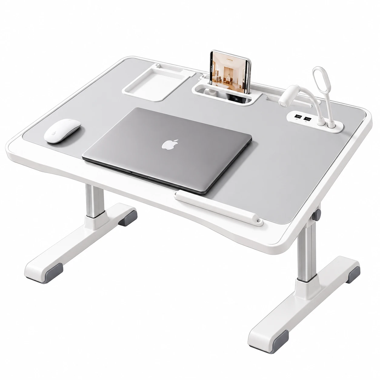 Height & Angle Adjustable Laptop Desk – Portable Foldable Table for Bed, Sofa & Home Office
